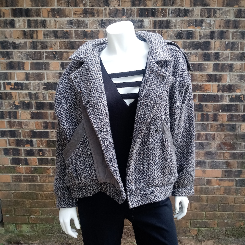 Black and gray Concept jacket